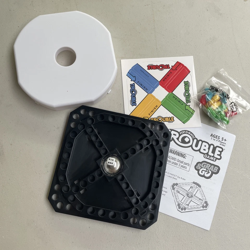 Hasbro Pop-O-Matic Trouble Grab and Go Game, NEW - Image 4 of 4