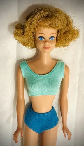 Vintage 1968 Mattel Midge Doll~ Teeth~Numbered Arms & Head Blond Freckles Japan