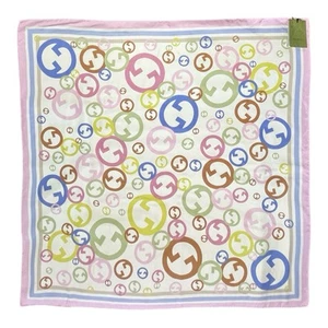 Foulard Gucci GG Bubble multicolore en soie 90 x 90 cm neuf avec étiquettes