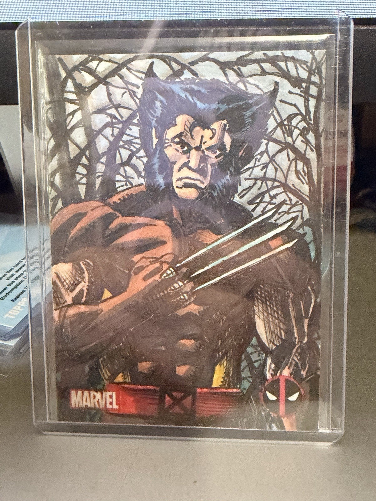 1/1 Wolverine Sketch (Kevin Norman) sketch artist Topps 2025 Deadpool Wolverine