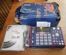 GUARANTEED AKAI MPC 1000 Sampler Sequencer BLUE 128MB TESTED + MANUAL