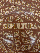 Sepultura 4  x 1  Sticker Decal Heavy Metal Thrash Max Cavalera Metallica Korn