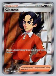 Giacomo 138/131 Prismatic Evolutions Ultra Rare Full Art Holo