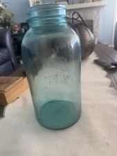 Rare Vintage Blue Aqua Ball Perfect Mason Jar 1923-1933 #8 half gallon