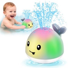 Light Up Whale Bath Toys Sprinkler for Babies 6-12 12-18 Months, Kids Ages 1-...