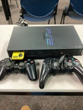 Vintage Playstation 2 Gaming Console/System W 2 Controllers. Limited Testing.