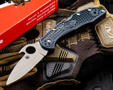 SPYDERCO DELICA 4 LIGHTWEIGHT EMERSON OPENER FOLDING KNIFE FRN VG10 SS C11PGYW