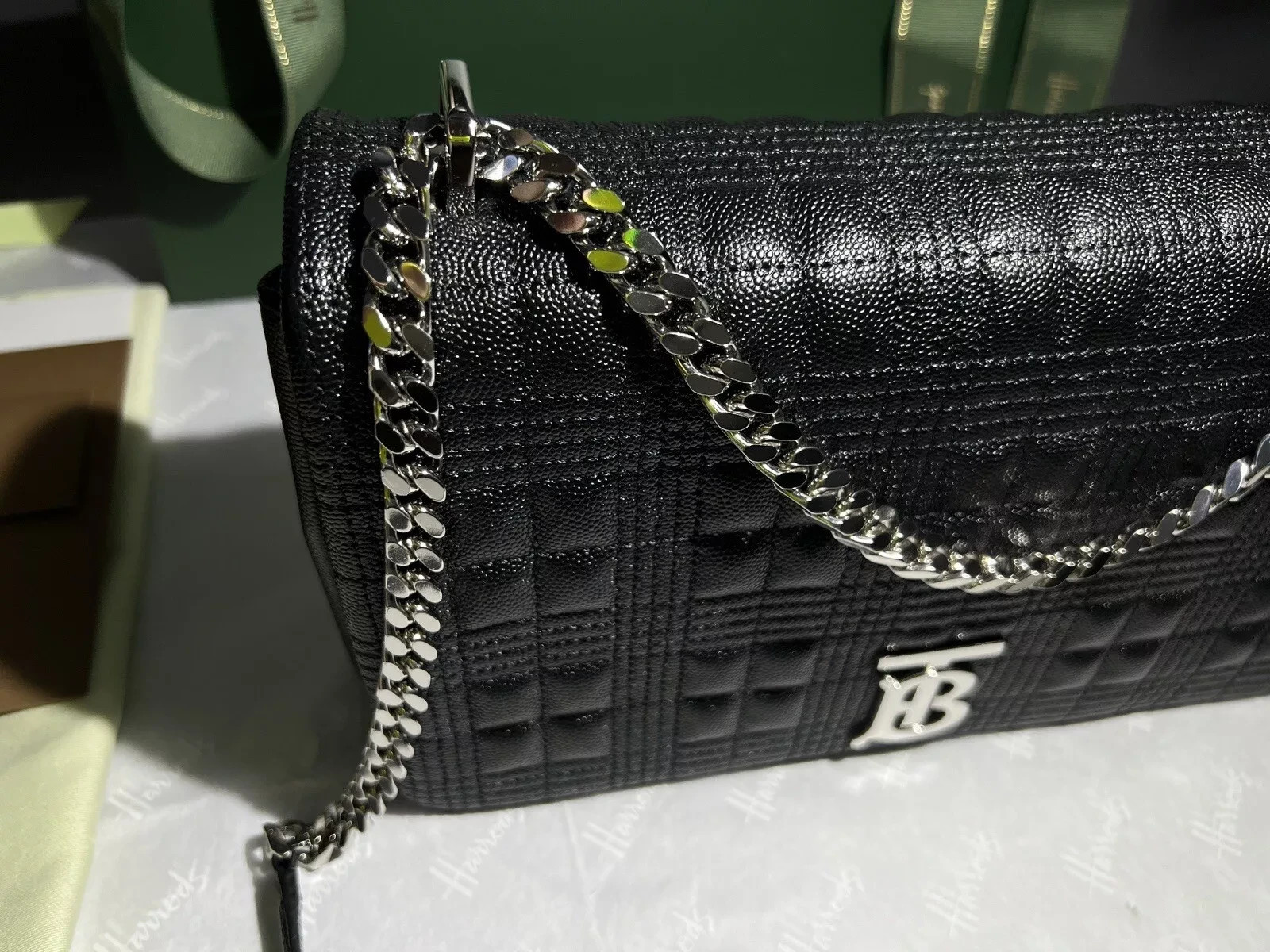 Burberry Lola Medium Bag Black Grainy Leather RRP £1850 New image 4