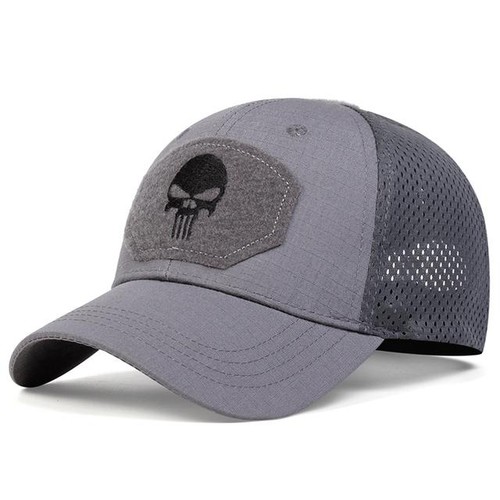 Totenkopf Tactical Airsoft Cap verstellbar atmungsaktiv Sonnenblende Trucker Mesh Jagd - Bild 23 von 27