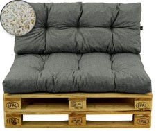 Set cuscini per pallet sedile + cuscino per schienale 120 x 80 cuscino per...