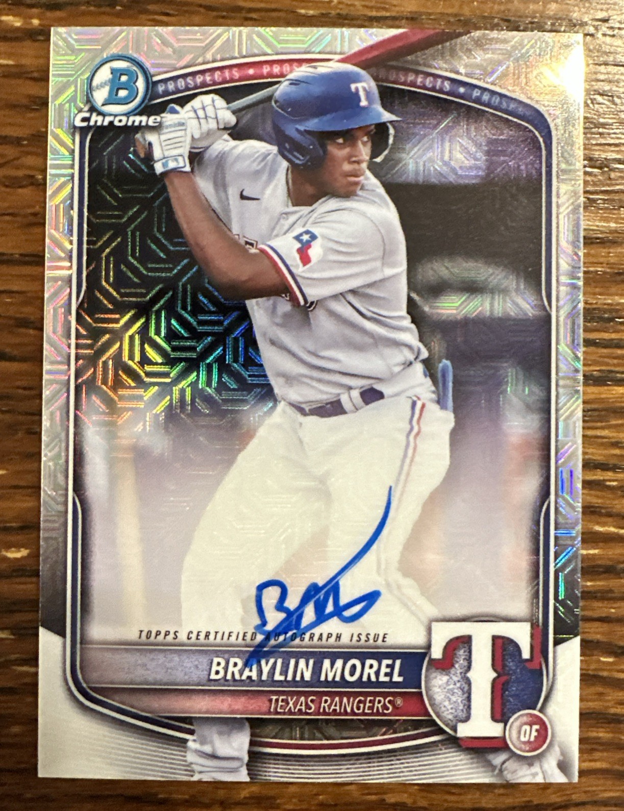 2025 Bowman Chrome Prospect Mega Box Autographs Braylin Morel #BMA-BM (AU, RC)