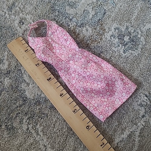 Vestito originale Barbie bambola rosa floreale con supporto - Foto 3 di 4
