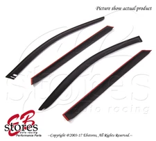 Black Tinted Out-Channel Vent Visor 4pcs 2003-2009 Mercedes-Benz E320 E350 Wagon
