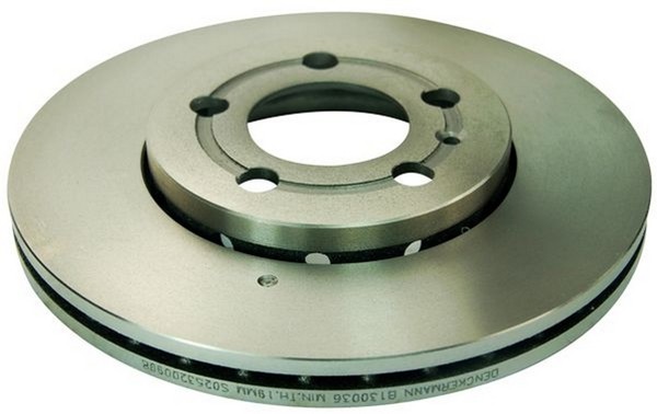 2X Denckermann Bremsscheibe B130036 FüR 6R1 Vw 6C1 Golf Polo 1J1 Bora 1 1J2 4 5-image