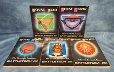 Battletech House Source Books x5 [Kurita, Davion, Steiner, Liao, Marik] W/Maps