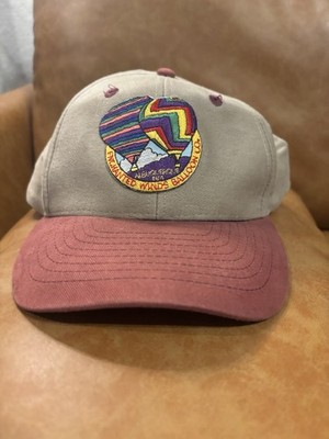 Mohr's Beige Burgundy Baseball Cap Adjustable Embroidered One Size Men Hot Air  
