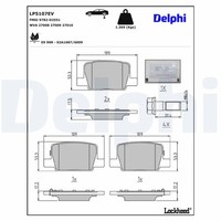 Bremsbelagsatz Delphi LP5107EV