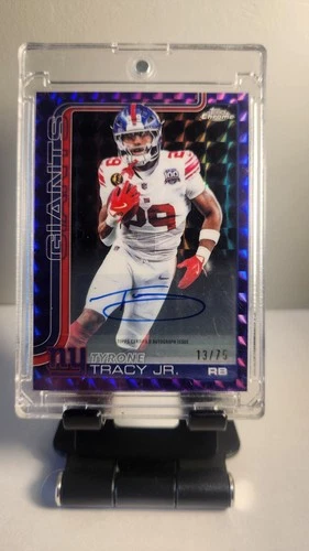 2025 Topps Chrome Tyrone Tracy Jr. Chrome Autographs (RAW)