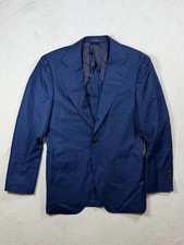 Suitsupply 36S Vitale Barberis Canonico Wool Silk Deep Blue Two-Button Blazer