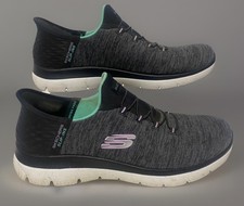 Skechers Summits Sneakers Women's 11 Slip Ins Hands Free Dazzling Haze Blue