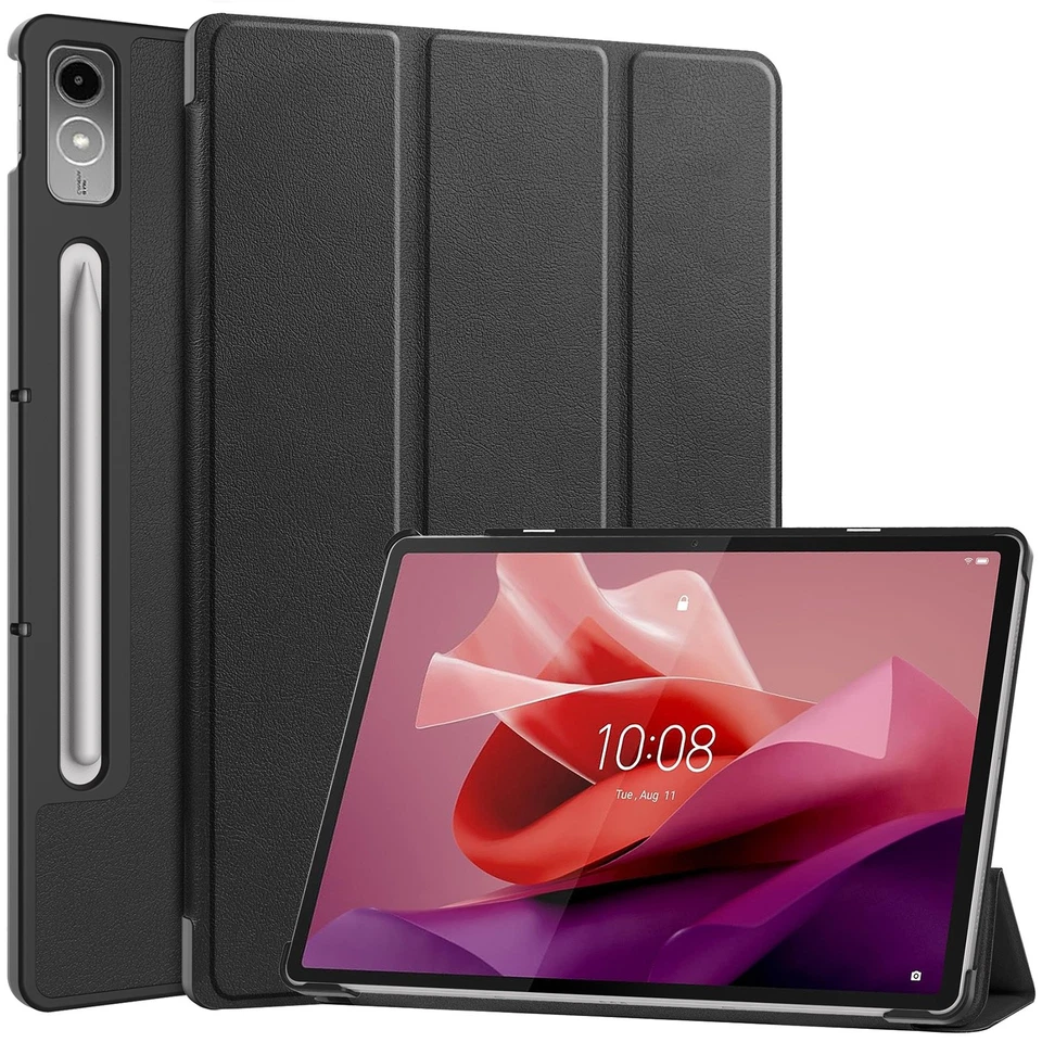 Funda Teclado Para Tablet Lenovo Tab P12 2023 12.7 Pulgadas Folio Plegable Soporte Cubierta Foto 2 de 4