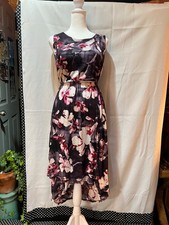 Simply Vera Vera Wang Floral Sleeveless Dress XS High Low Hem Lined