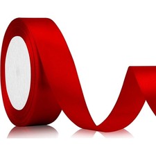 Geschenkband Satinband 22m Rot Bastelband Geschenkverpackung Hochzeit Schleif...