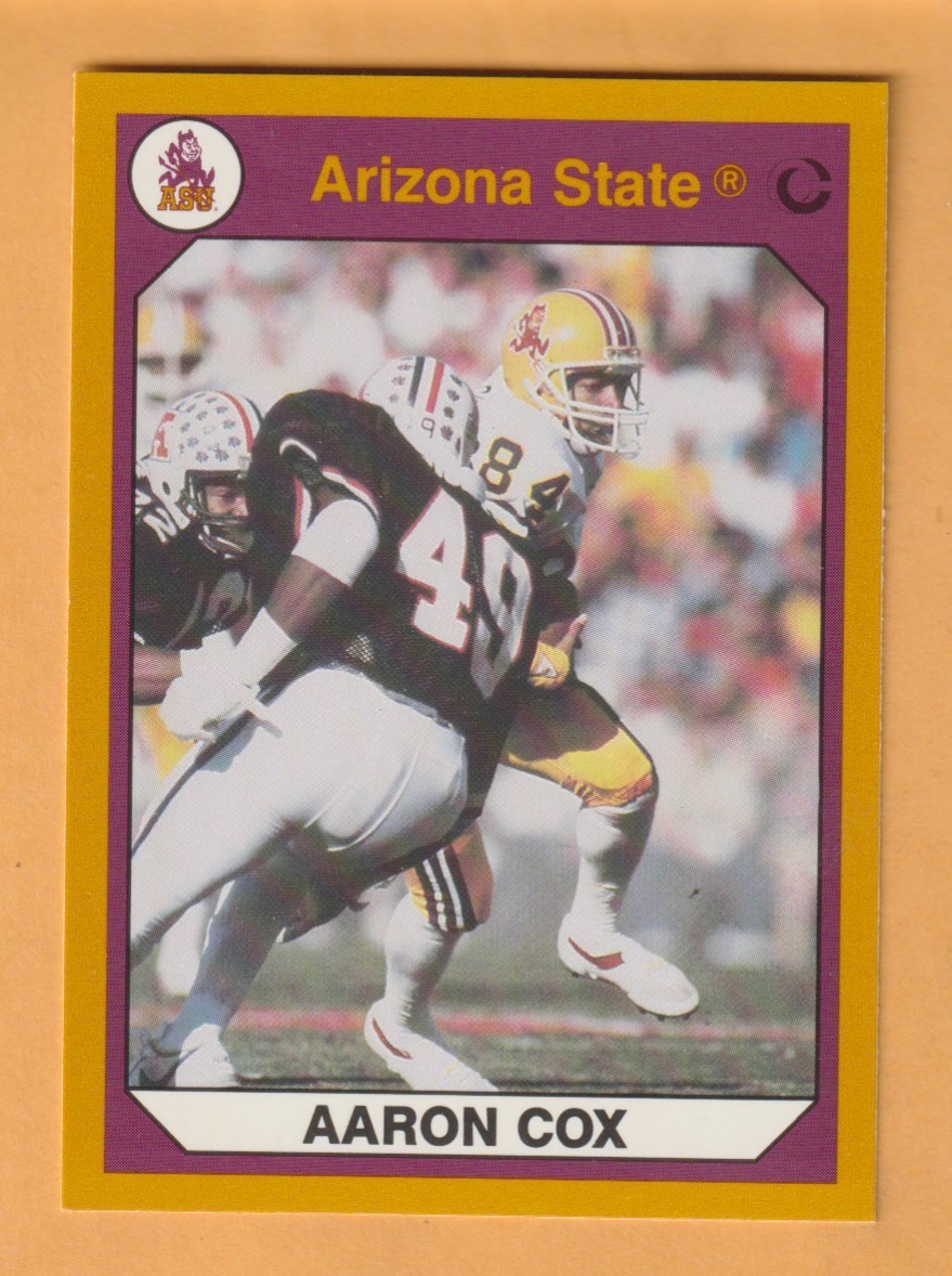 Aaron Cox Arizona State Sun Devils 1990 Card #39 Los Angeles Rams