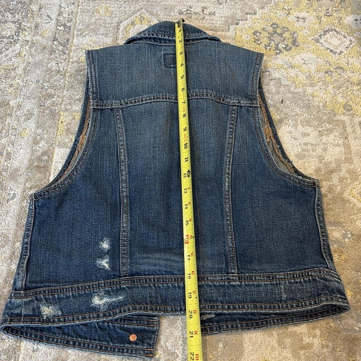 American Eagle Denim Vest View 6