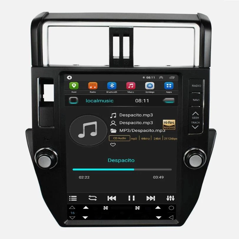 Car Stereo 12.1"GPS Navigation Bluetooth WiFi DSP SWC for 2010-2013 Toyota Prado - Image 3 of 4
