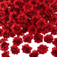 100 Pieces Artificial Roses Head 1.77 in Fake Silk Rose Head DIY Fake Heads f...