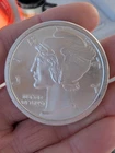 2 oz. MERCURY DIME coin tribute 50mm BU round .999 fine silver
