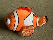 Disney / Pixar - Finding Nemo - Clown Fish - Plush Orange White Black - Bean Bag