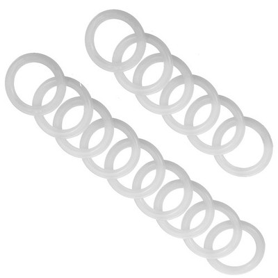 30 Stück 1 Zoll Außendurchmesser: 2,5 cm/1 Zoll, Innen: 1,7 cm/0,8 Zoll, transparent 