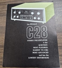 McIntosh C28 Stereo Preamplifier Brochure - Original