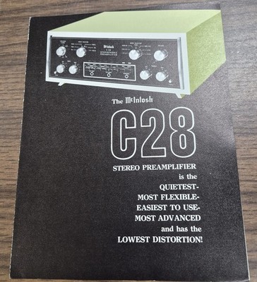 McIntosh C28 Stereo Preamplifier Brochure - Original