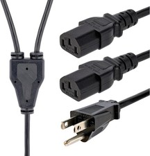 Startech PXT101Y10 10 NEMA 5-15P to 2x C13 Po...