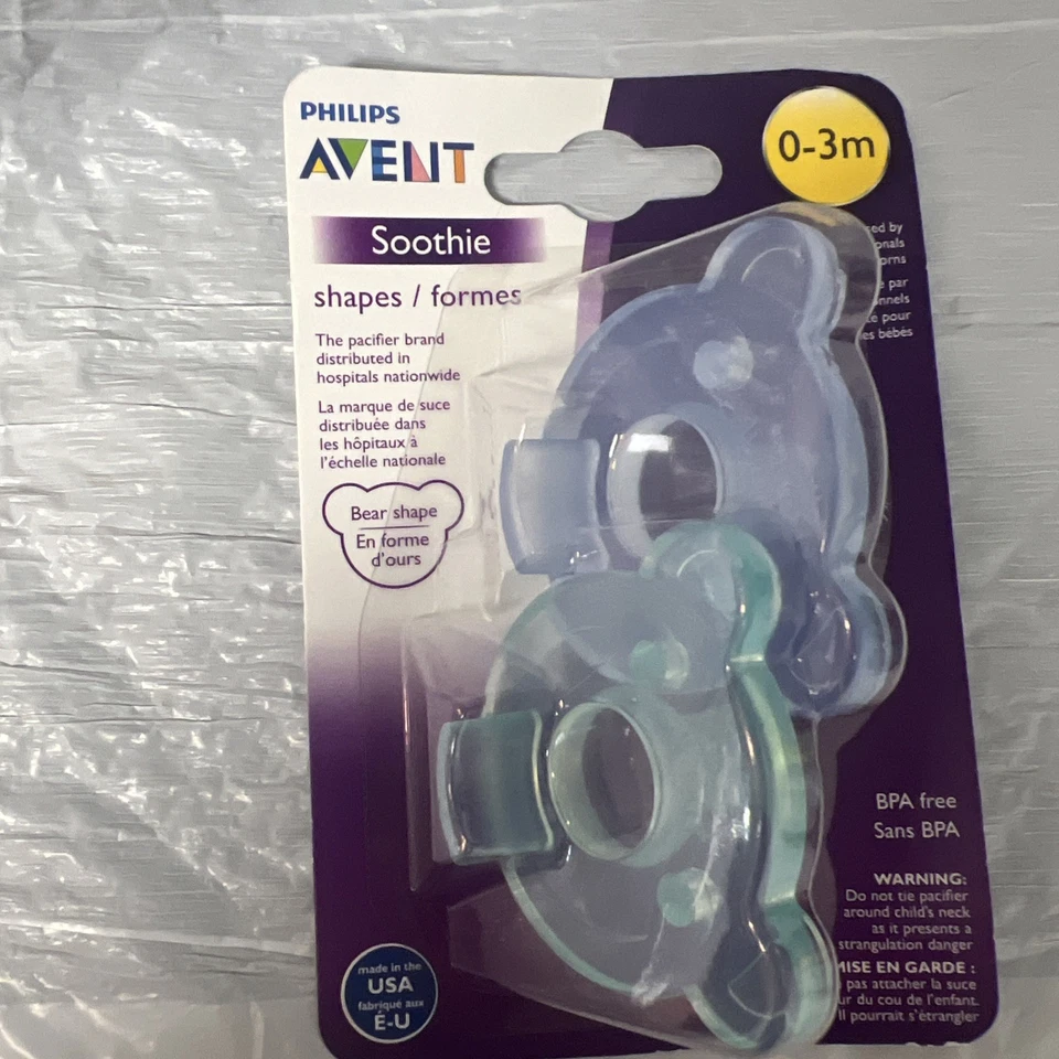 Chupetes Philips Avent Soothie 0 - 3 m SCF190/05 - Azul/Verde Foto 3 de 4