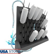Commercial Grade Bottle Drying Rack Wall Mounted/Countertop Efficient Storage US