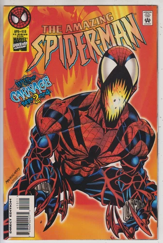 AMAZING SPIDERMAN # 410  -NM  KEY 1ST SPIDER-CARNAGE  CENTS  1996