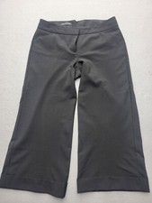 Express Women's Pants Size 6 Black Cropped Polyester Blend Mid Rise Editor