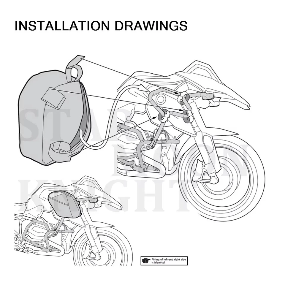 Bolsa de viaje para herramientas de reparación de barra de choque de marco de motocicleta para BMW R 1200 GS LC 2013-2016 Foto 4 de 4