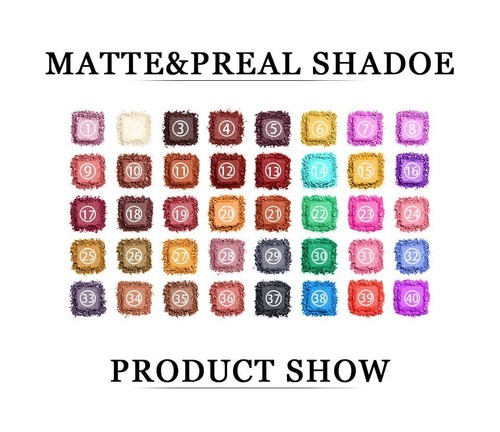 40 Colors Matte Eyeshadow Palette Makeup Kit Shimmer Glitter Eye Shadow Powder - Picture 3 of 11