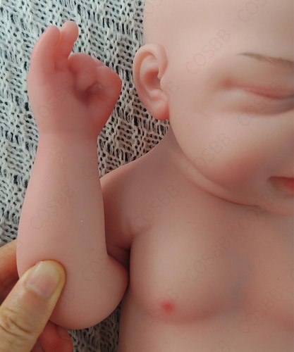 45cm Sleeping Newborn Boy 6.17lbs Full Silicone Reborn Baby Doll W/Drink-Wet US - Picture 7 of 12