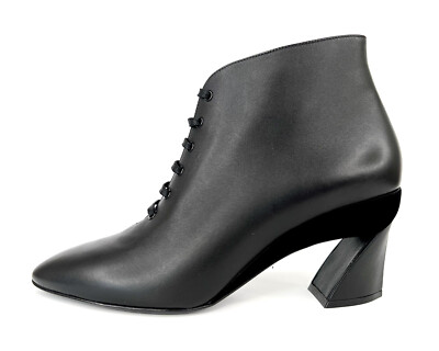 【関税込み】FERRAGAMO 'Adhar' ankle boots SALVATORE FERRAGAMO Antila Lace Up Black Leather Side Zip