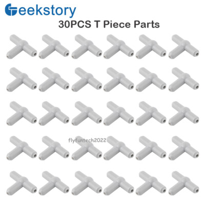 30 PCS Technic Parts Pneumatic T Piece Parts T-Fitting bricks for Le*go 4697b