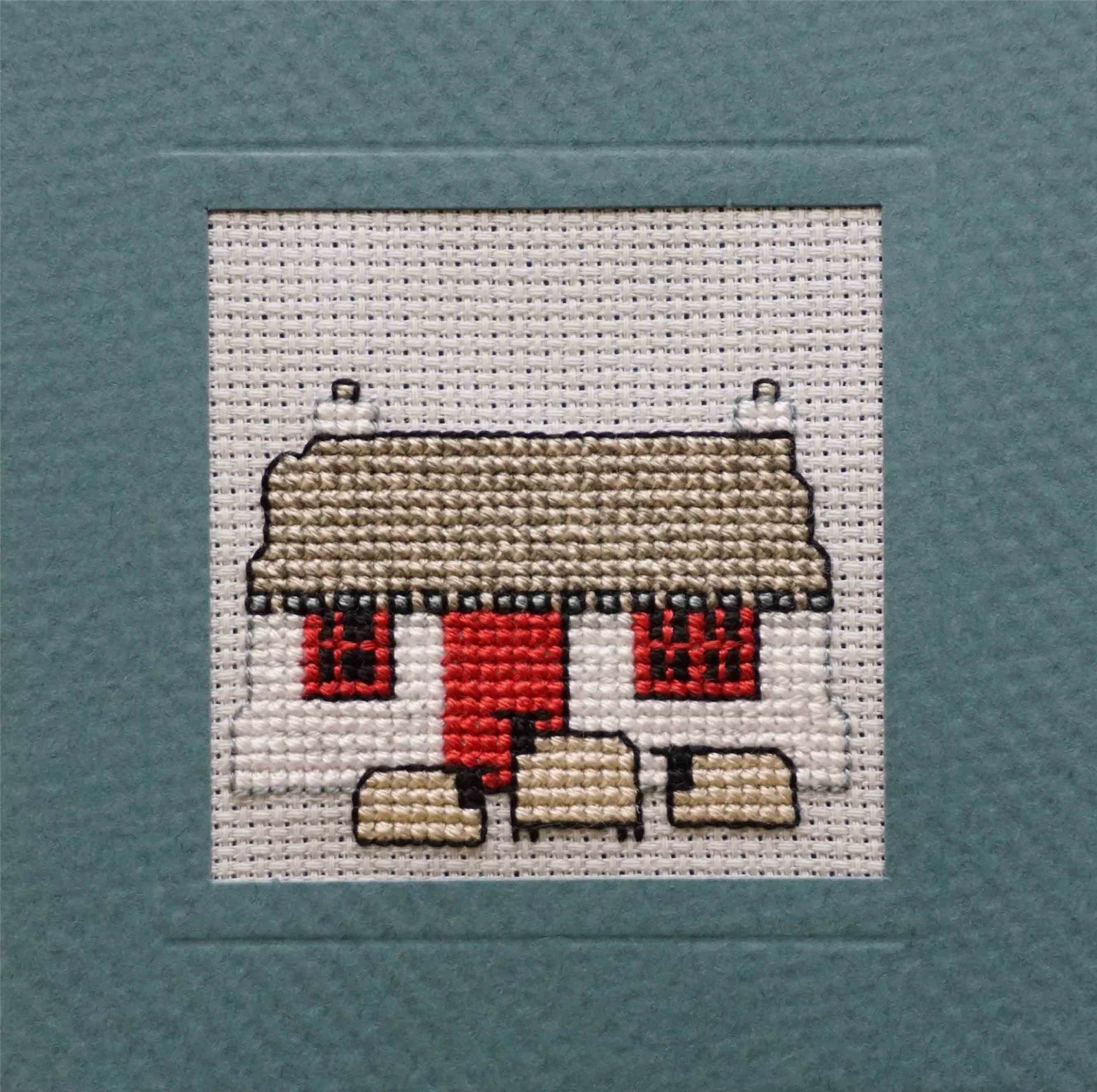 Crofthouse Miniature Card Cross Stitch Kit (Textile Heritage)