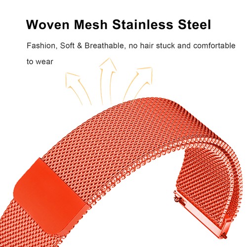 Bracelet de montre intelligente de remplacement milanais compatible avec Amazfit Zepp E - Photo 45 sur 78