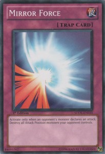 Mirror Force - SDDL-EN035 - Common - 1st Edition x3 - Lightly Played