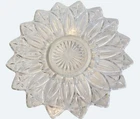 Federal Glass "Petal Clear" Platter 11.5" Round Vintage Serving Tray
